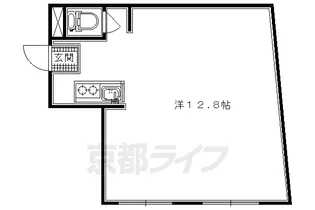 コーポ杉【201号室】の間取り