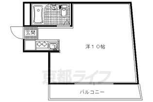 コーポ杉【301号室】の間取り