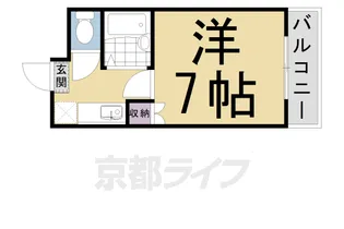 京都府京都市中京区西ノ京銅駝町【マンション】の間取り
