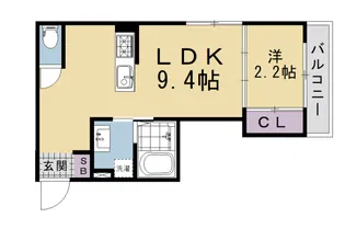 リアコート北山【207号室】の間取り