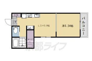 THE CLASSE 宇治【2階】の間取り