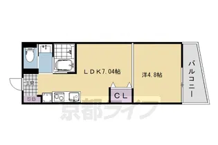 THE CLASSE 宇治【2階】の間取り