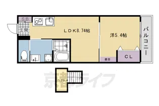 THE CLASSE 宇治【302号室】の間取り
