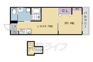 THE CLASSE 宇治【3階】の間取り