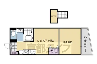 THE CLASSE 宇治【305号室】の間取り