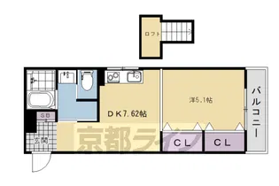 THE CLASSE 宇治【3階】の間取り
