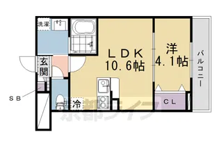 Vivace丹波橋【502号室】の間取り
