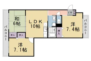 セントラルヴィレッジ【3階】の間取り