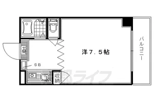 イヌイビル【508号室】の間取り