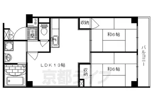 タワー御池【4階】の間取り