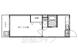 クレセントYANAGI【1階】の間取り
