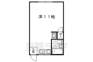京都府京都市右京区谷口梅津間町【アパート】の間取り