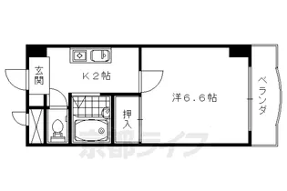 京都府京都市中京区西ノ京馬代町【マンション】の間取り