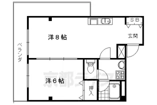 メゾン・ド・ノース【301号室】の間取り