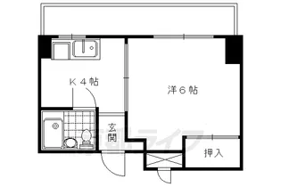 コーポ津田【4-D号室】の間取り