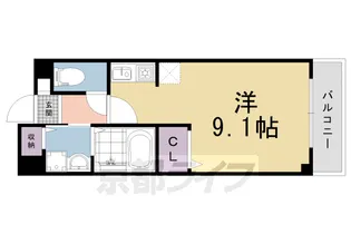 京都府京都市中京区西ノ京藤ノ木町【アパート】の間取り