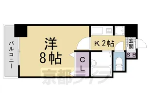 ジュネス二条【305号室】の間取り