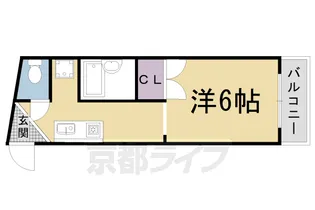 全京都ハウジング壱番館【4階】の間取り