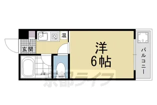 京都府京都市右京区鳴滝音戸山町【マンション】の間取り