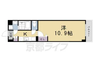 Square Hero-A【4階】の間取り