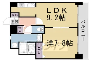 KDXレジデンス西大路【11階】の間取り