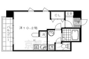 コリドール天神川【6階】の間取り
