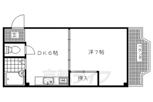 メゾンベルジュール【405号室】の間取り
