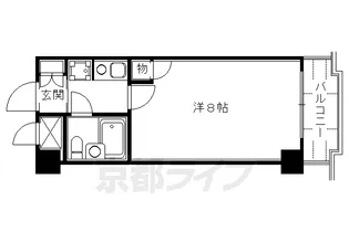 ライオンズマンション京都三条第3【309号室】の間取り