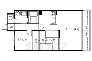 KTマンションⅡ号館【5階】の間取り