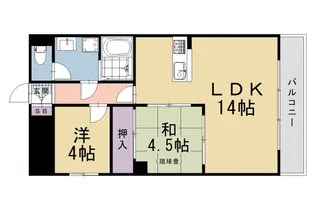 KTマンションⅡ号館【502号室】の間取り