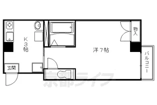 クレーデル四条【402号室】の間取り