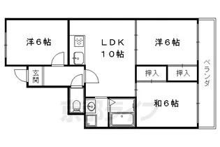 メゾンミソノ【5階】の間取り