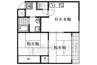 シベール・青殿【102号室】の間取り