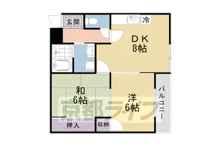 京都府京都市上京区栄町【マンション】の間取り