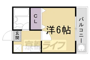 シティーコーポ円町【303号室】の間取り