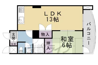 京都府京都市中京区三条通西洞院東入釜座町【マンション】の間取り