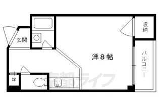サン・ウェルス【403号室】の間取り