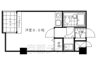 京都府京都市中京区油小路通竹屋町下ル橋本町【マンション】の間取り