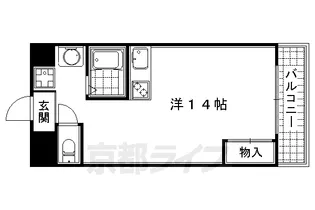 ヴァルズビル【703号室】の間取り