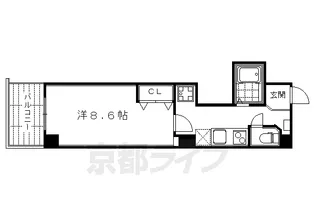 オークリッチ飛鳥【2階】の間取り