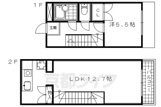 マナーハウス【1階】の間取り