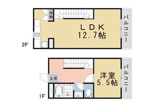 マナーハウス【1階】の間取り