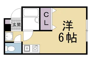 カルトンハイツ【205号室】の間取り