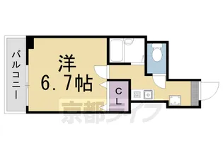 「エリーフラッツ西洞院」【501号室】の間取り