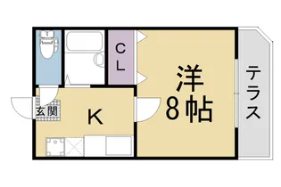 MORE六条【106号室】の間取り
