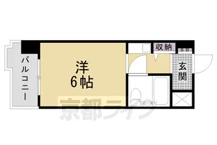 スペリオン四条烏丸【601号室】の間取り