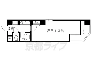 大晋メゾネ四条大宮【401号室】の間取り