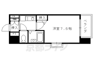 De’lead烏丸西【11階】の間取り