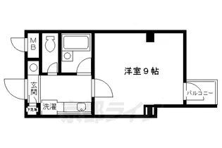 パインフィールド御池【1304号室】の間取り