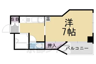 ラフィーネ四条堀川【2階】の間取り